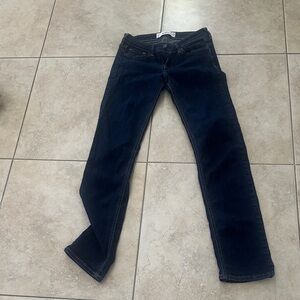 Hollister Women's Dark Indigo Straight Leg Jeans